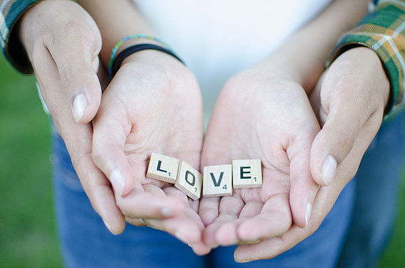 scrabble letter love photography