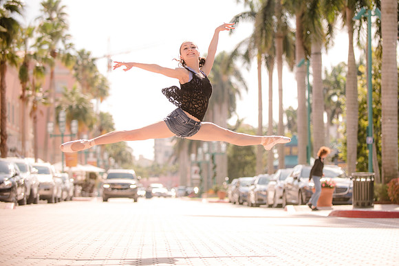 ballet photography at mizner park in  boca raton, fl