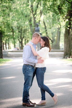 engagement photography on commonwealth ave in boston, ma